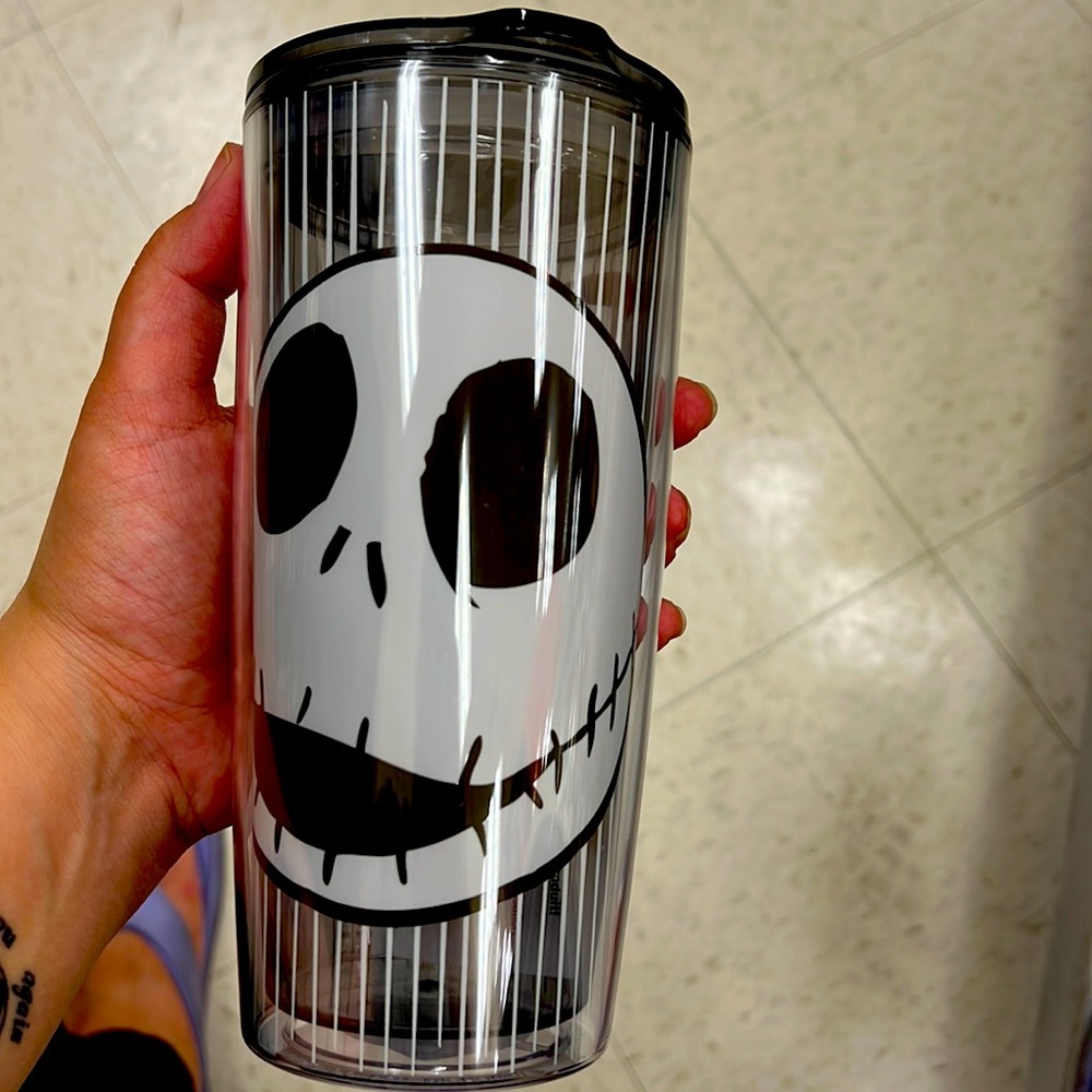 Disney Nightmare Before Christmas Jack Skellington Black & White Tumbler
